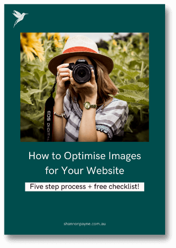 mockup of how to optimise images for your website freebie